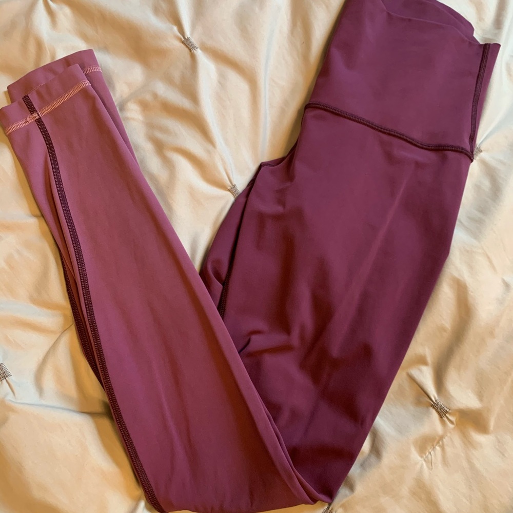 Lululemon Wunder Under Purple Ombré Leggings!